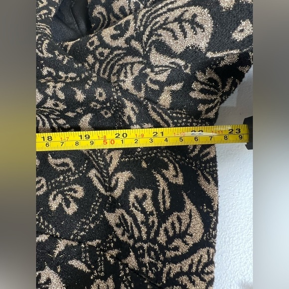 Eliza J Metallic Knit Sheath evening‎ Dress plus size 18w - Picture 5 of 6